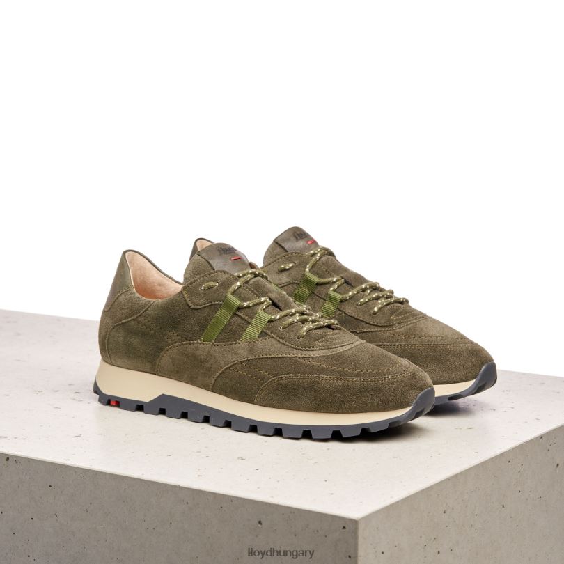 cipő HU LLOYD nők minőségi alacsony szárú tornacipő zöld 6444N857