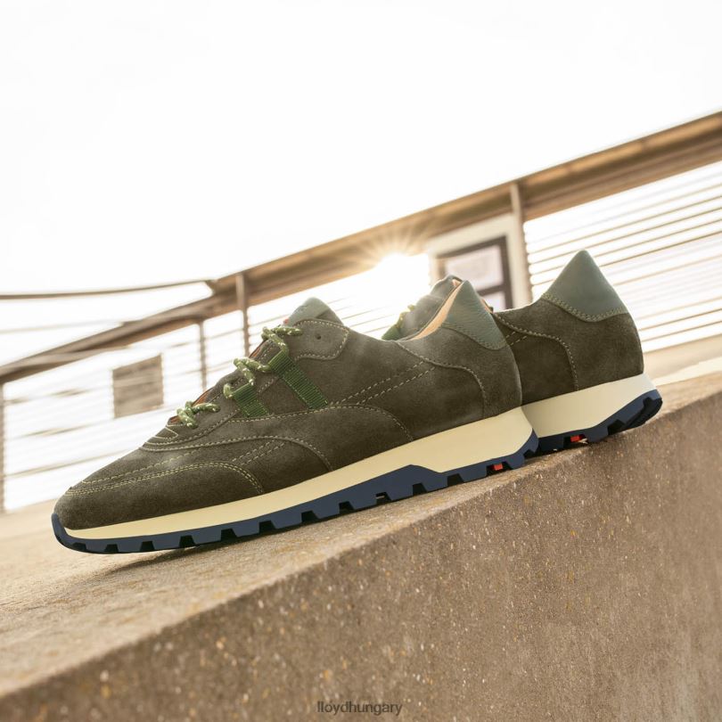 cipő HU LLOYD nők minőségi alacsony szárú tornacipő zöld 6444N857