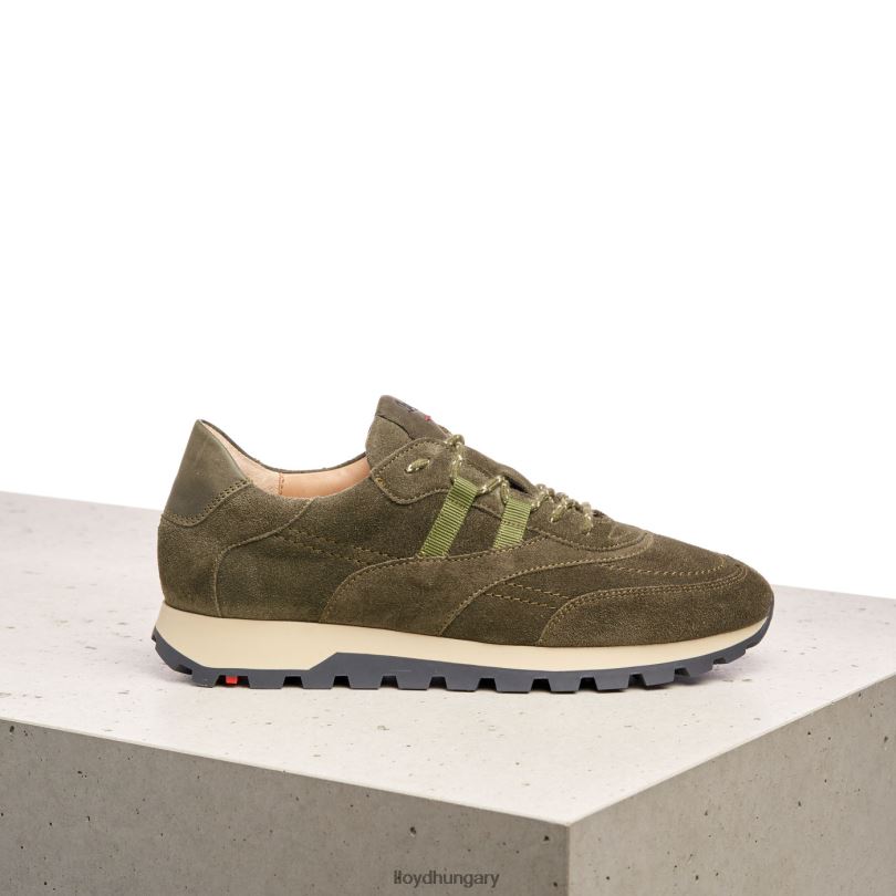 cipő HU LLOYD nők minőségi alacsony szárú tornacipő zöld 6444N857