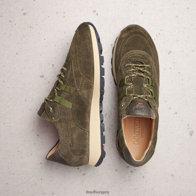 cipő HU LLOYD nők minőségi alacsony szárú tornacipő zöld 6444N857