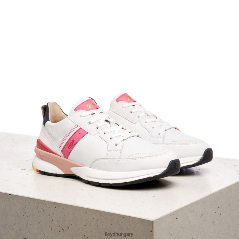 cipő HU LLOYD nők sima bőr foltos tornacipő kombinált 6444N832