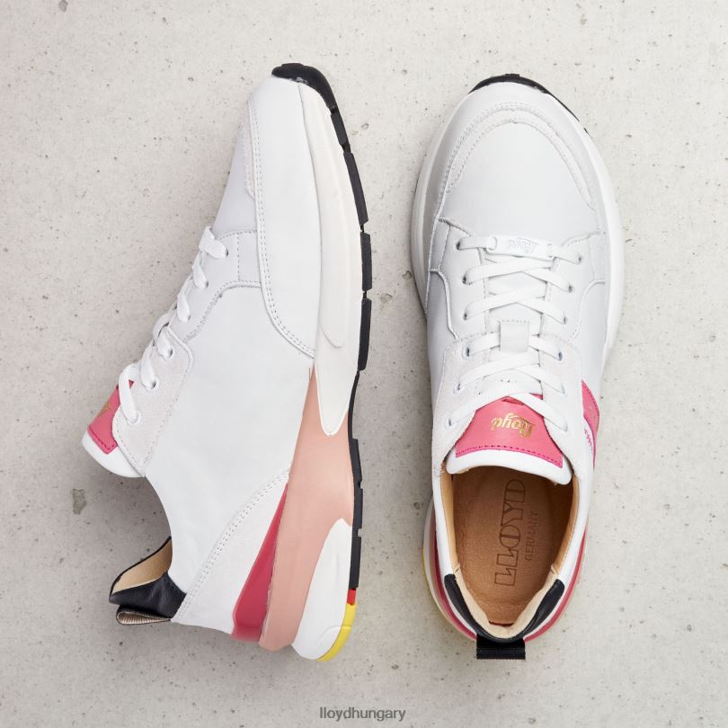 cipő HU LLOYD nők sima bőr foltos tornacipő kombinált 6444N832