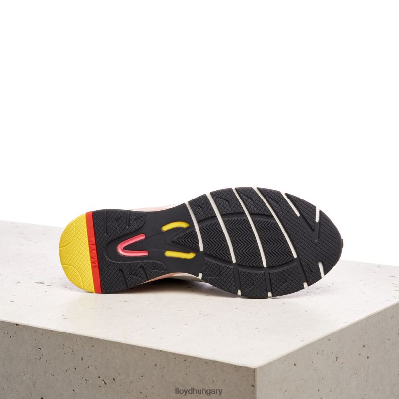 cipő HU LLOYD nők sima bőr foltos tornacipő kombinált 6444N832