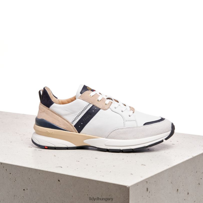 cipő HU LLOYD nők sima bőr foltos tornacipő kombinált 6444N833