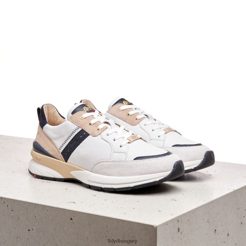 cipő HU LLOYD nők sima bőr foltos tornacipő kombinált 6444N833