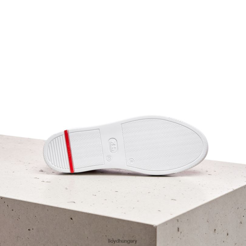 cipő HU LLOYD nők sima bőr foltos tornacipő rózsaszín 6444N842