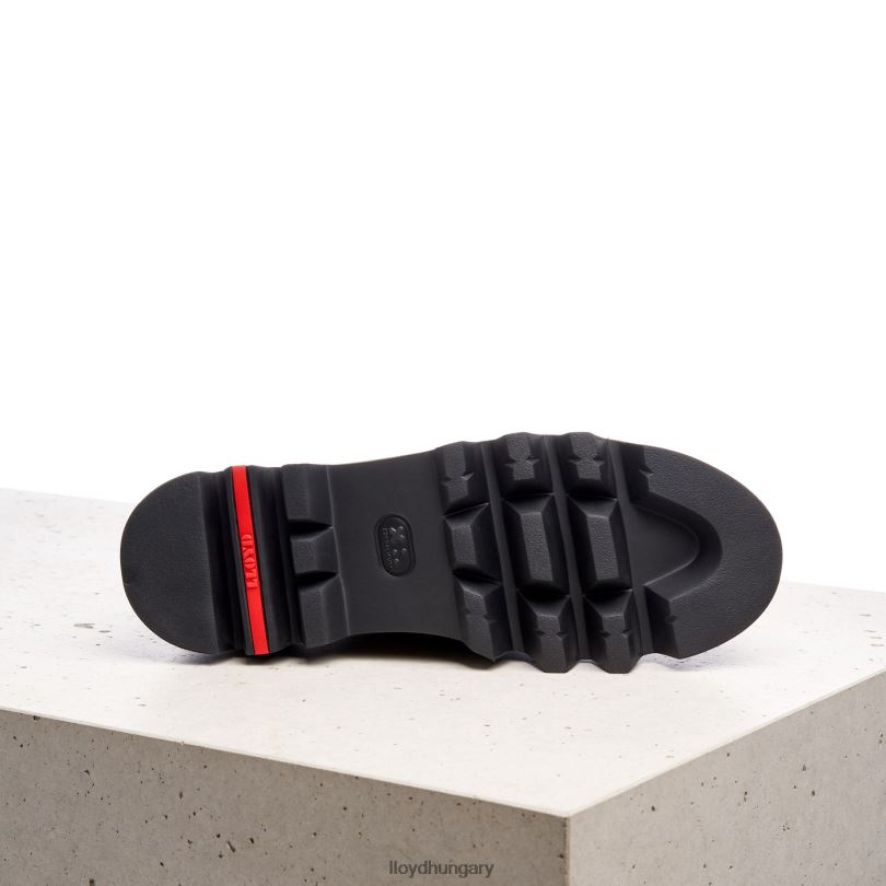 cipő HU LLOYD nők sima bőr tornacipő barna 6444N1176