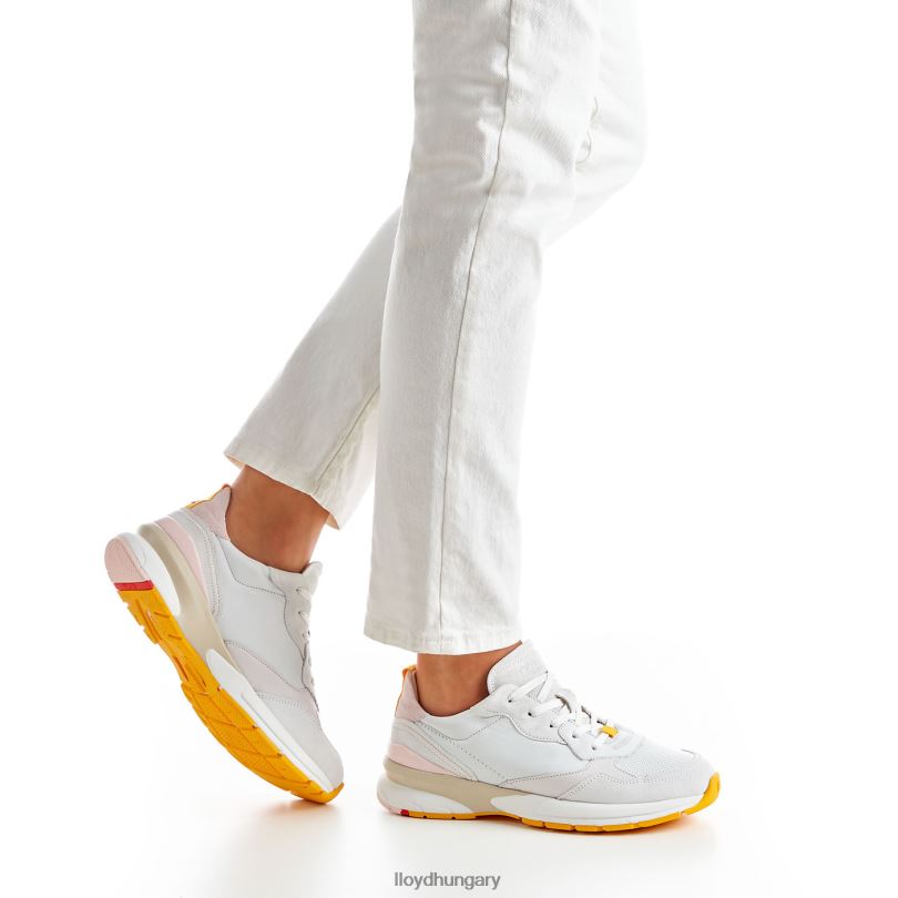 cipő HU LLOYD nők sportos megjelenésű tornacipő fehér 6444N837