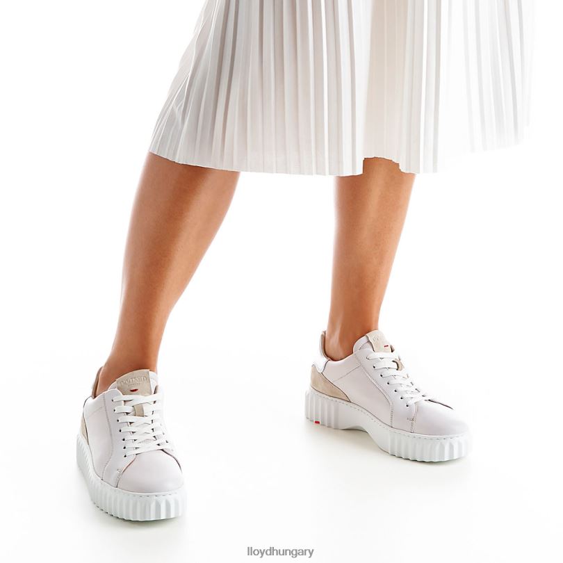 cipő HU LLOYD nők sportos megjelenésű tornacipő fehér 6444N838