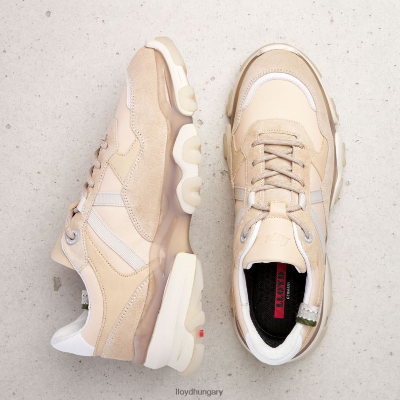 cipő HU LLOYD nők velúr tornacipő bézs 6444N779