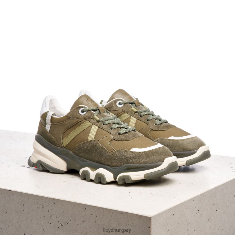 cipő HU LLOYD nők velúr tornacipő zöld 6444N802