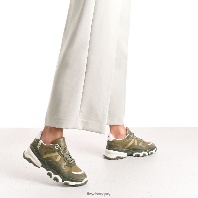 cipő HU LLOYD nők velúr tornacipő zöld 6444N802