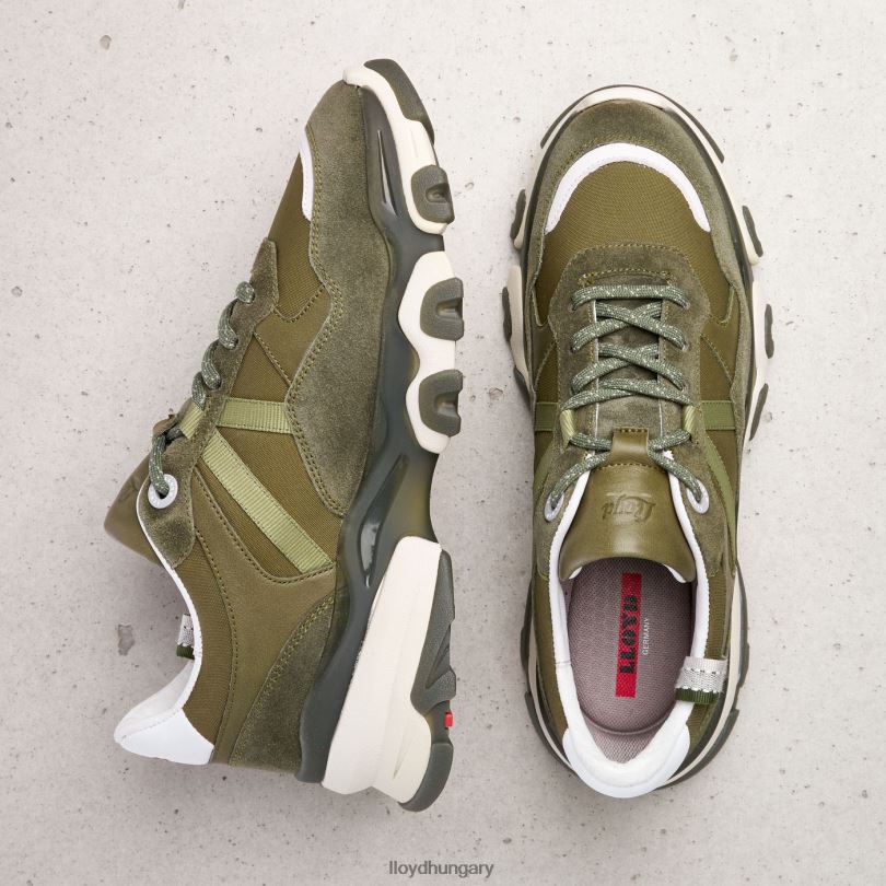 cipő HU LLOYD nők velúr tornacipő zöld 6444N802