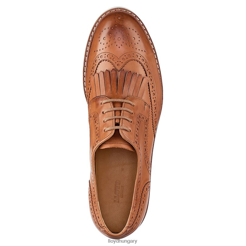 cipő HU LLOYD nők alkalmi fűzős félcipő bézs 6444N1187