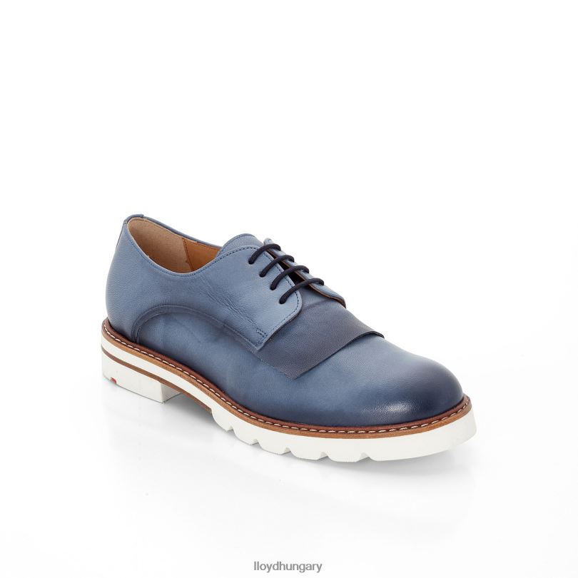cipő HU LLOYD nők alkalmi fűzős félcipő kék 6444N1186