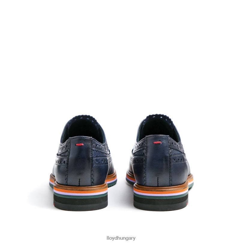 cipő HU LLOYD nők bőr csipke félcipő kék 6444N1033