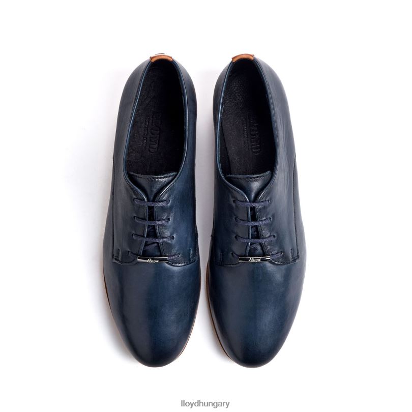 cipő HU LLOYD nők csipke sima bőr félcipő kék 6444N1066