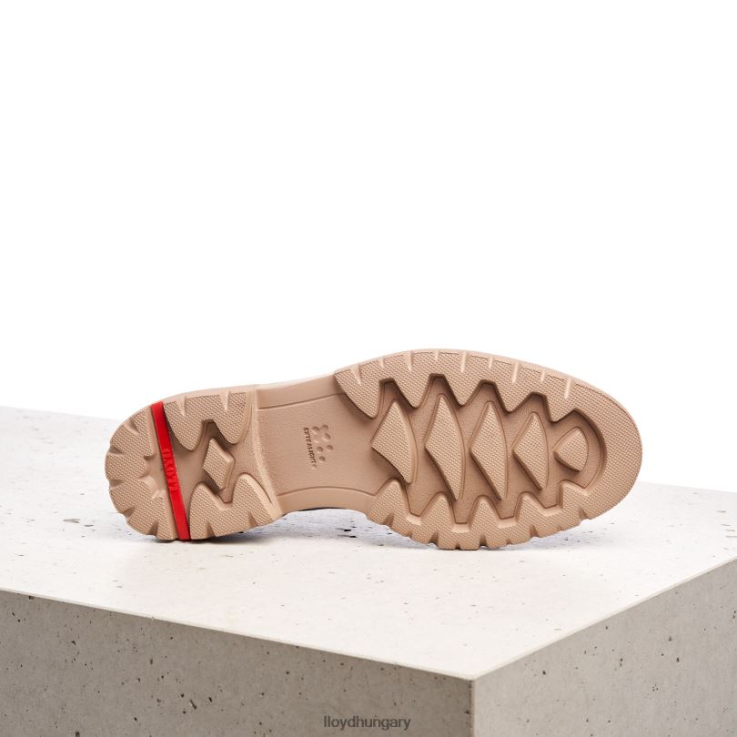 cipő HU LLOYD nők csipke sima bőr félcipő piros 6444N1181