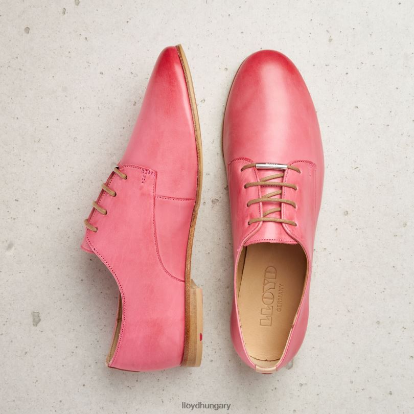 cipő HU LLOYD nők csipke sima bőr félcipő rózsaszín 6444N1093