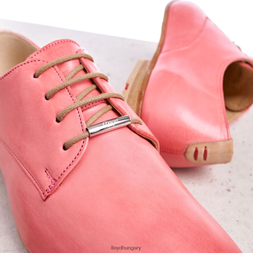 cipő HU LLOYD nők csipke sima bőr félcipő rózsaszín 6444N1093