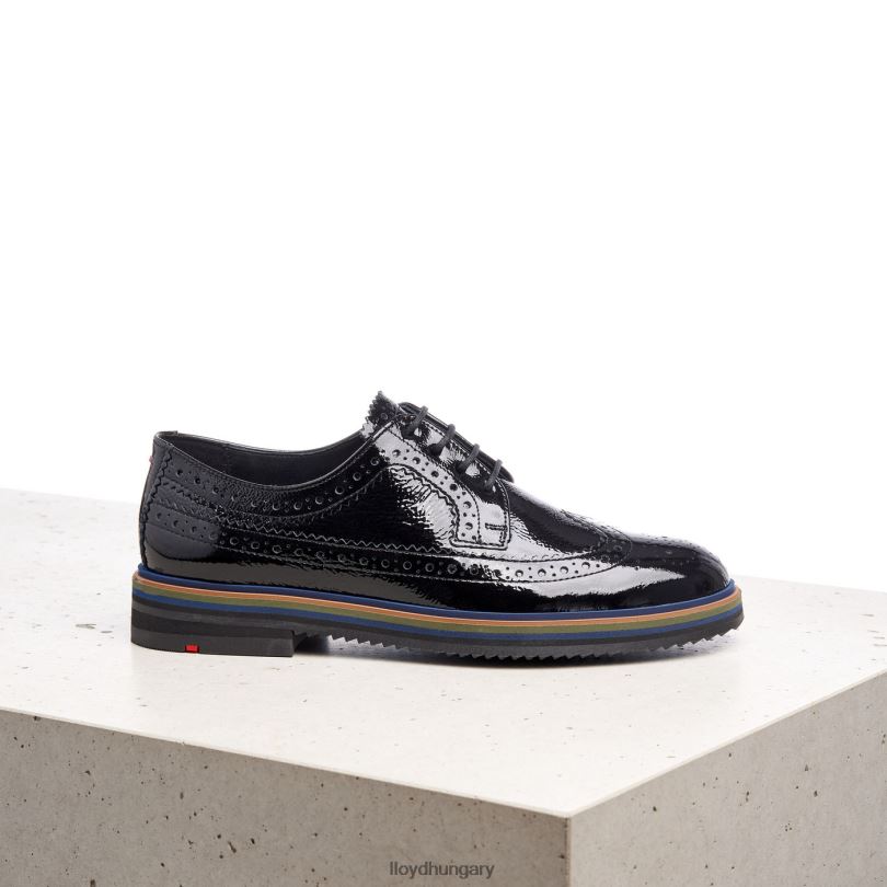 cipő HU LLOYD nők félcipőt befűzni fekete 6444N1043