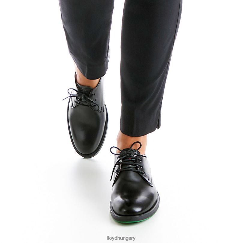 cipő HU LLOYD nők félcipőt befűzni fekete 6444N1051