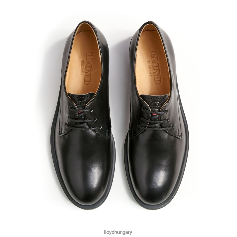 cipő HU LLOYD nők félcipőt befűzni fekete 6444N1051