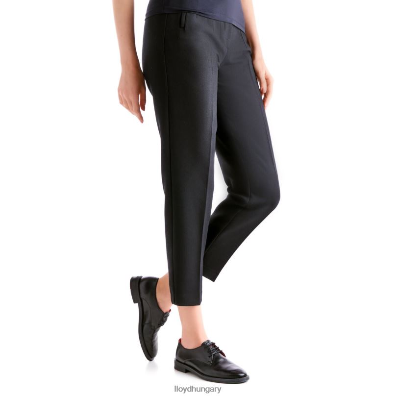 cipő HU LLOYD nők fűzős bőr félcipő fekete 6444N1035