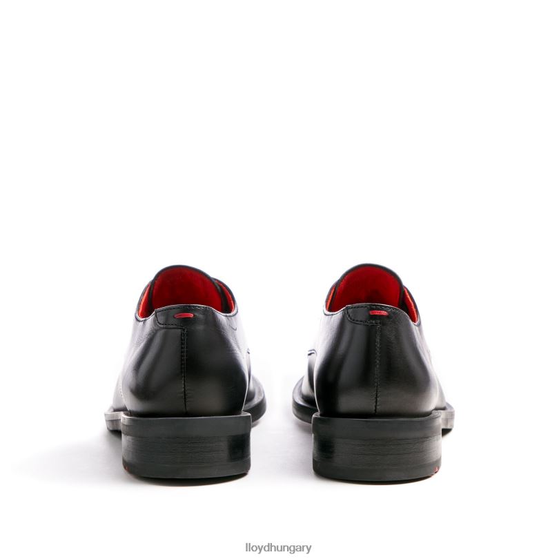 cipő HU LLOYD nők fűzős bőr félcipő fekete 6444N1035