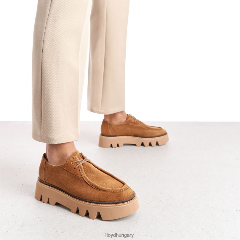 cipő HU LLOYD nők fűzős papucs barna 6444N1038