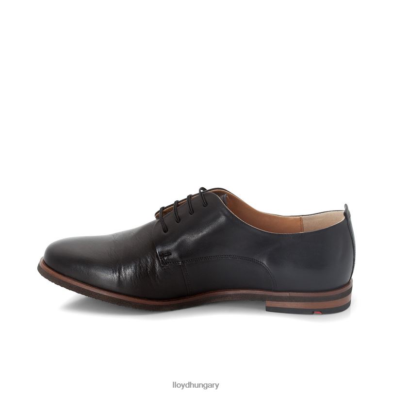 cipő HU LLOYD nők foltos fűzős félcipő fekete 6444N1006