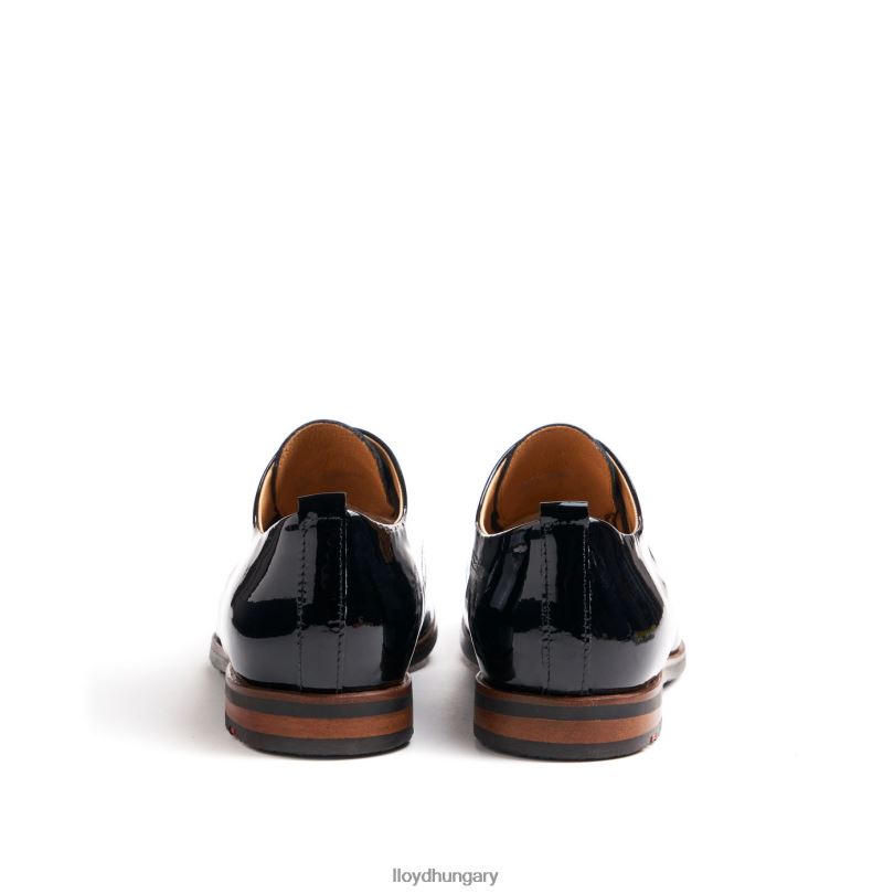 cipő HU LLOYD nők foltos fűzős félcipő fekete 6444N1047