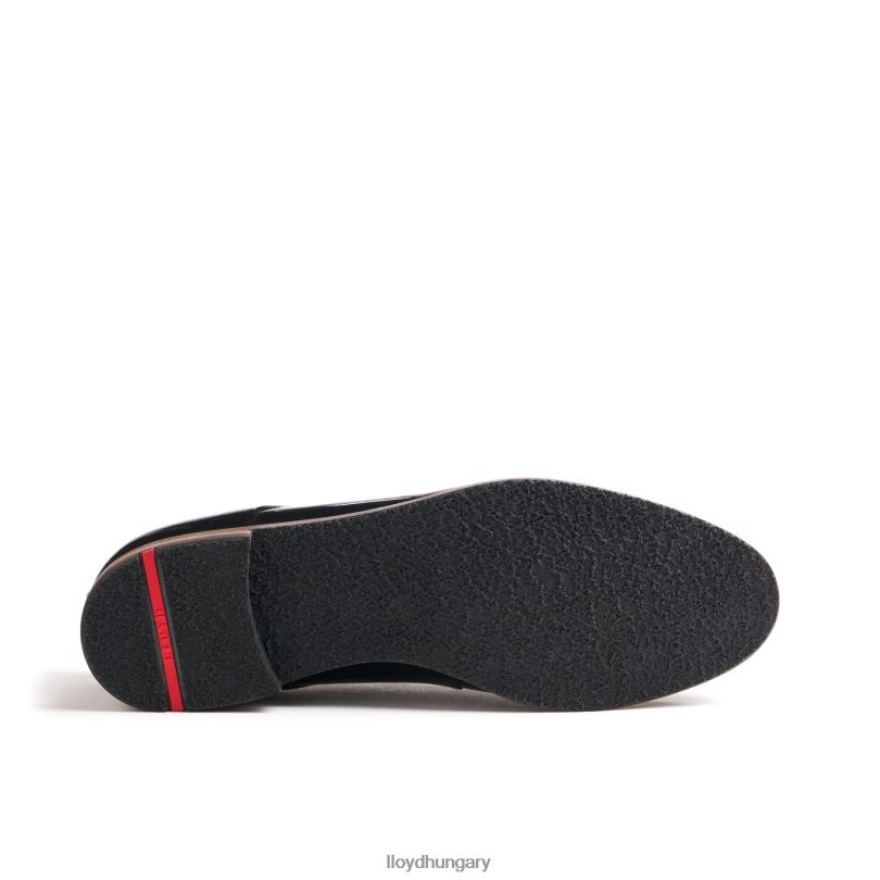 cipő HU LLOYD nők foltos fűzős félcipő fekete 6444N1047