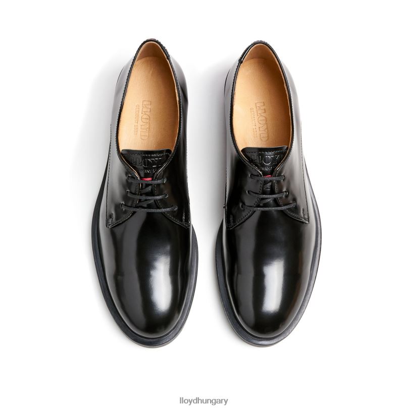 cipő HU LLOYD nők rogh bőr csipke félcipő fekete 6444N1022