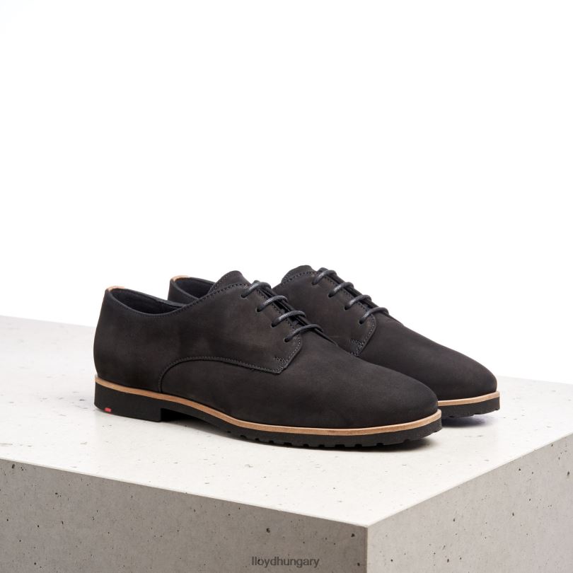 cipő HU LLOYD nők rogh bőr csipke félcipő fekete 6444N1071