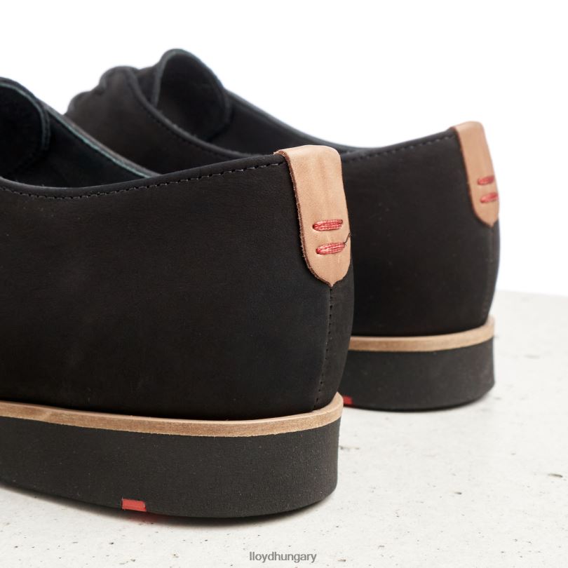 cipő HU LLOYD nők rogh bőr csipke félcipő fekete 6444N1071