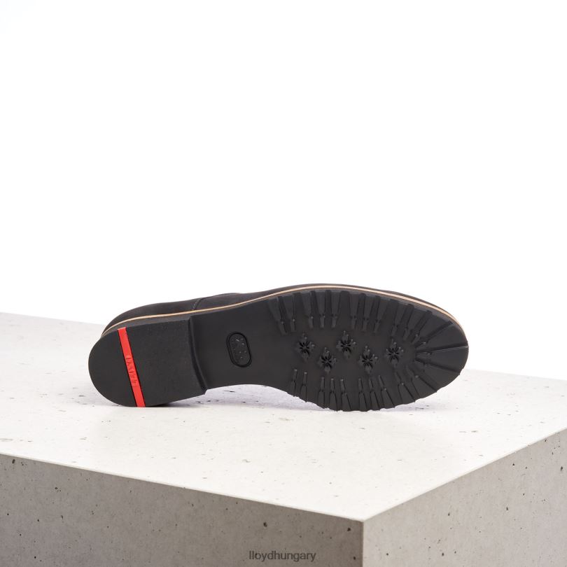 cipő HU LLOYD nők rogh bőr csipke félcipő fekete 6444N1071