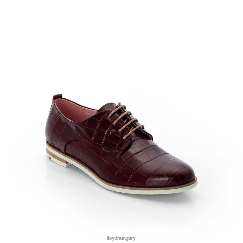 cipő HU LLOYD nők rogh bőr csipke félcipő piros 6444N1092