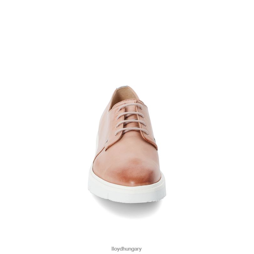 cipő HU LLOYD nők sima bőr csipke félcipő bézs 6444N1180
