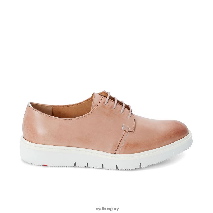 cipő HU LLOYD nők sima bőr csipke félcipő bézs 6444N1180