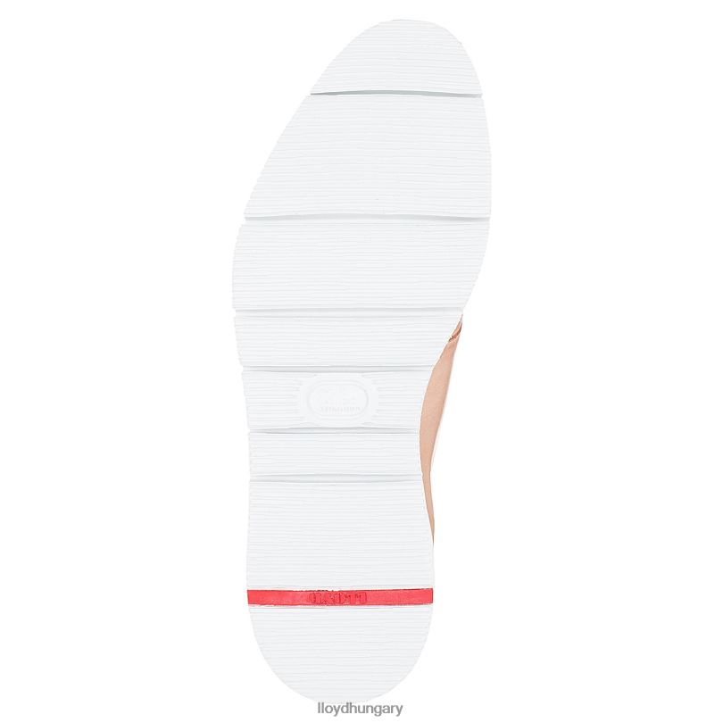 cipő HU LLOYD nők sima bőr csipke félcipő bézs 6444N1180