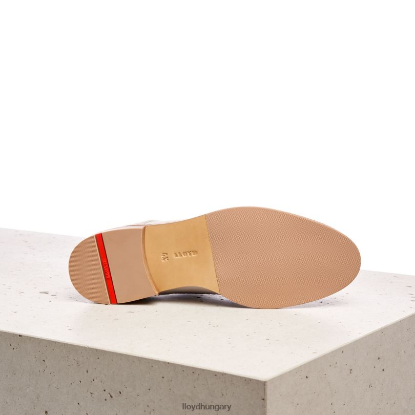 cipő HU LLOYD nők sima bőr csipke félcipő szürke 6444N1190