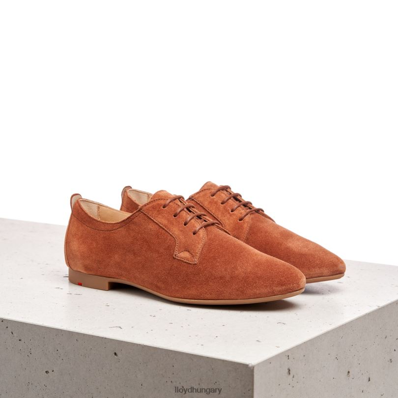 cipő HU LLOYD nők velúr fűzős félcipő barna 6444N1185