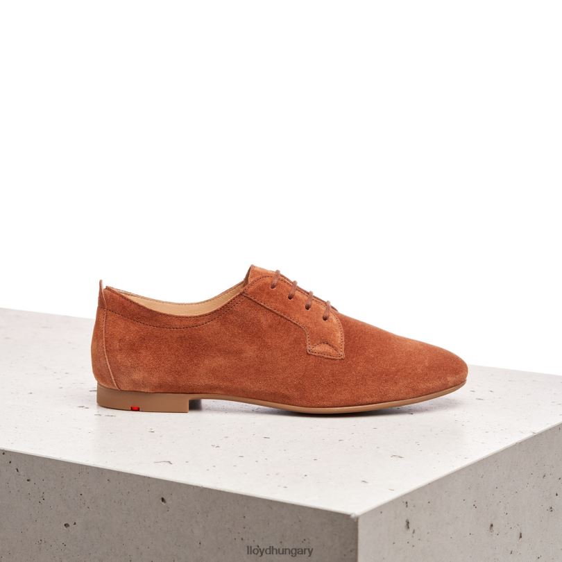 cipő HU LLOYD nők velúr fűzős félcipő barna 6444N1185