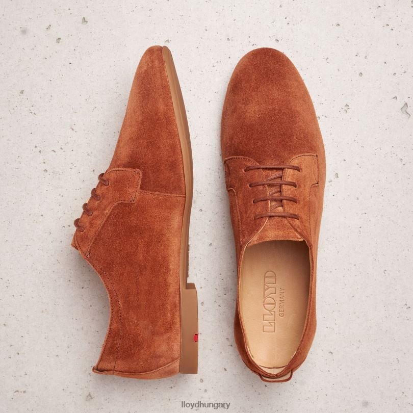 cipő HU LLOYD nők velúr fűzős félcipő barna 6444N1185