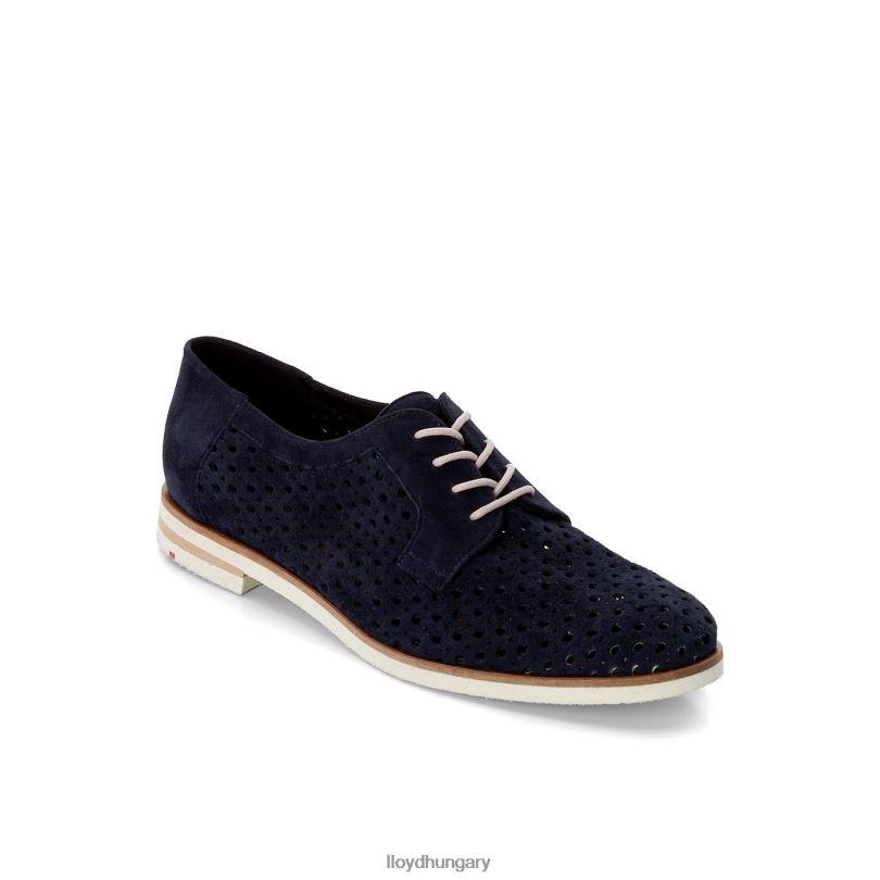 cipő HU LLOYD nők velúr fűzős félcipő kék 6444N1182