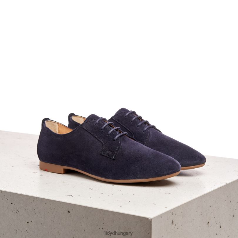 cipő HU LLOYD nők velúr fűzős félcipő kék 6444N1188