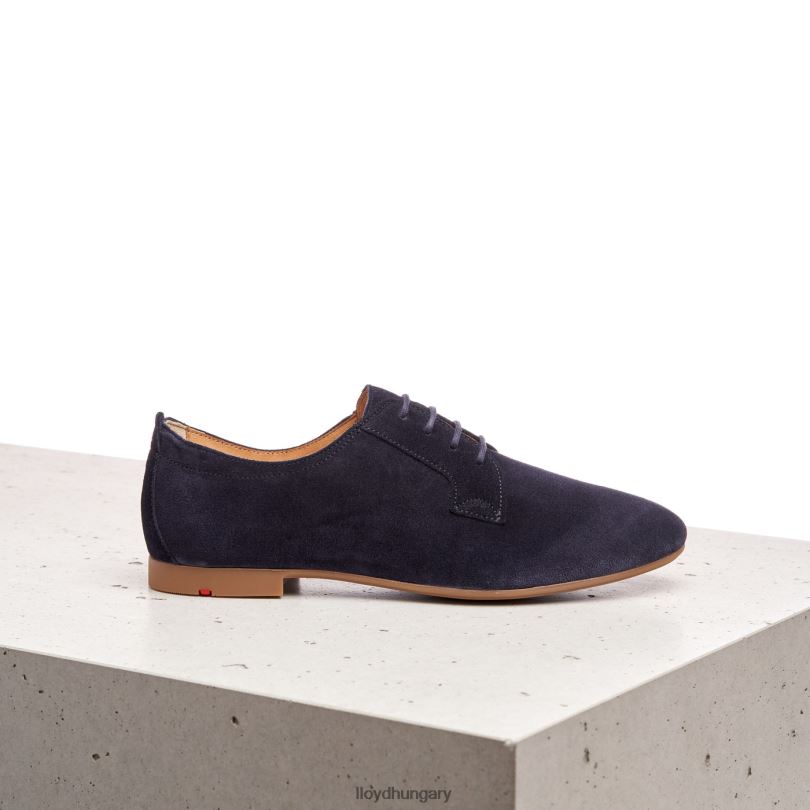 cipő HU LLOYD nők velúr fűzős félcipő kék 6444N1188