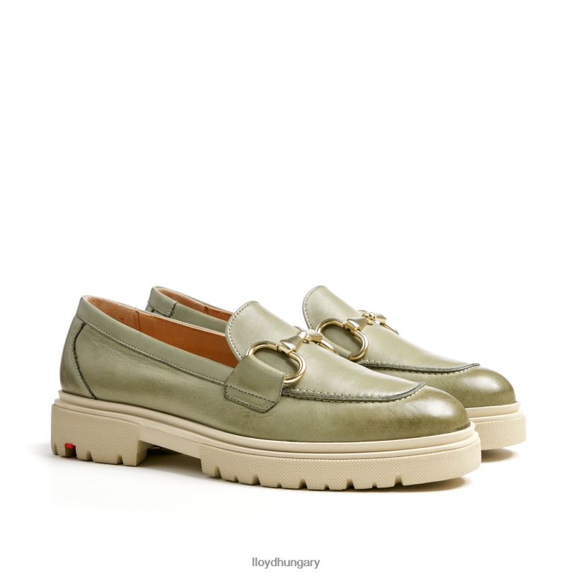 cipő HU LLOYD nők bájos papucs zöld 6444N1059