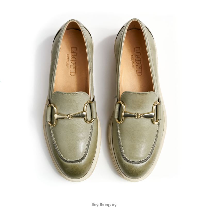 cipő HU LLOYD nők bájos papucs zöld 6444N1059